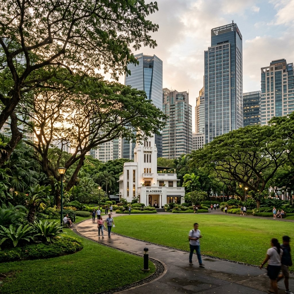 Ayala Triangle Gardens & Nielson Tower